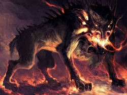 demon wolf evil wolf lobo malvado