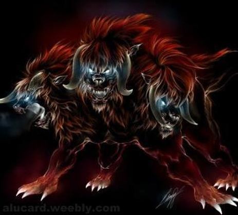evil animal demon cerberus