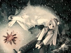 anime lobo wallpaper wolf girl