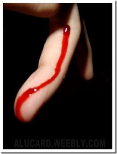 blood sangue finger
